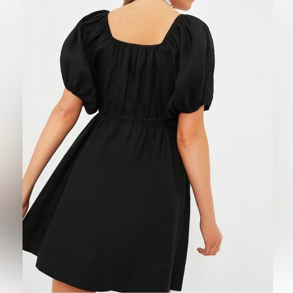Pomander Place Ares Puff Sleeve Mini Dress-Black-Women’s L & XL-Cocktail-NEW - Picture 3 of 14